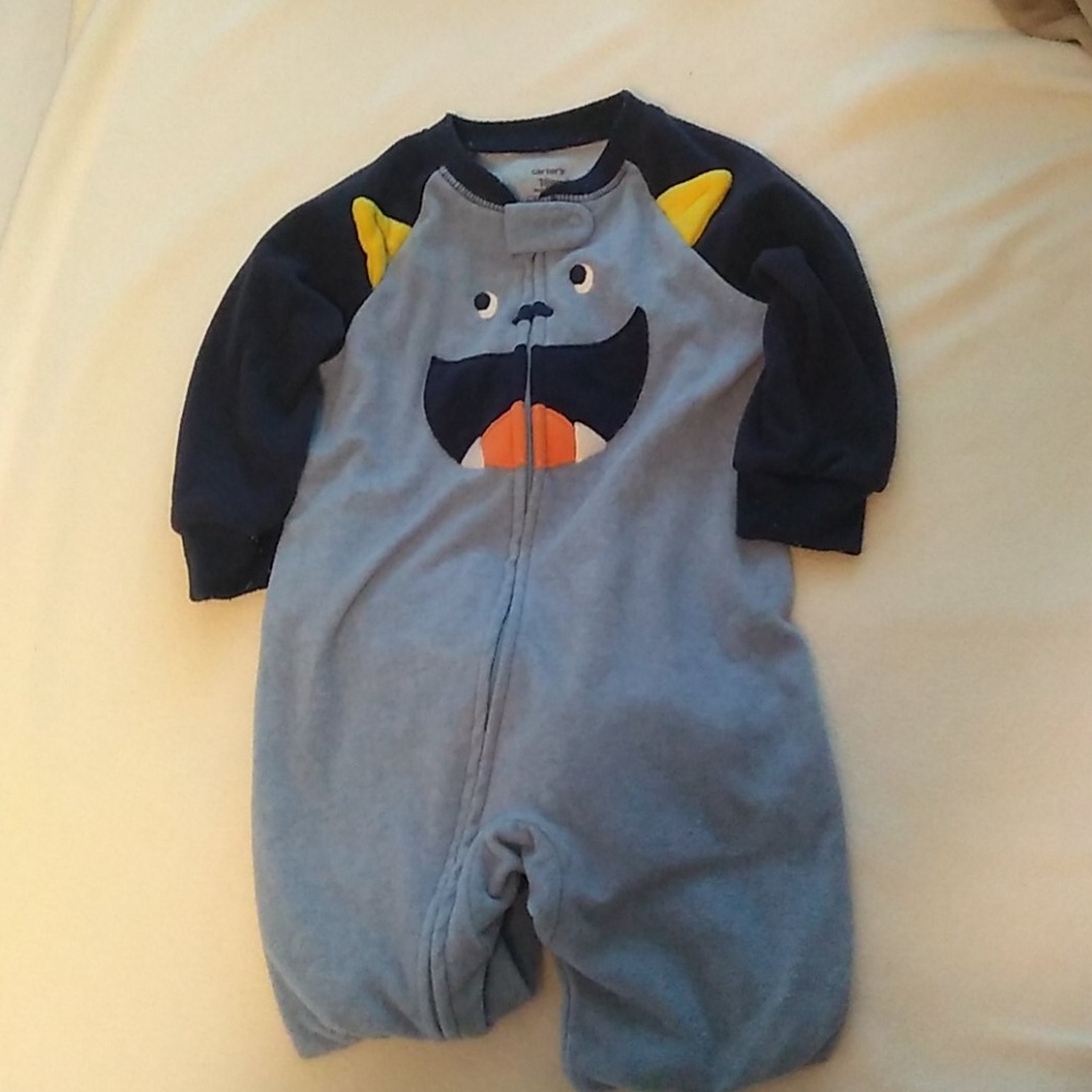 Fleece zip up pajamas